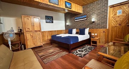 Kasar Himalaya Holiday Resort | Panaromic Himalaya Views Room Type - Wooden Super Deluxe with terrace view Kasar Himalaya Holiday Resort | Panaromic Himalaya Views Room Type - Wooden Super Deluxe with terrace view