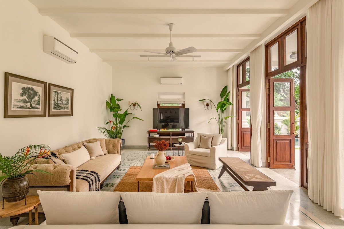 La Morella by The Blue Kite - 4BHK Villa with Large Private Pool & Garden,15min to Anjuna Beach (A3) - Tap to explore photos