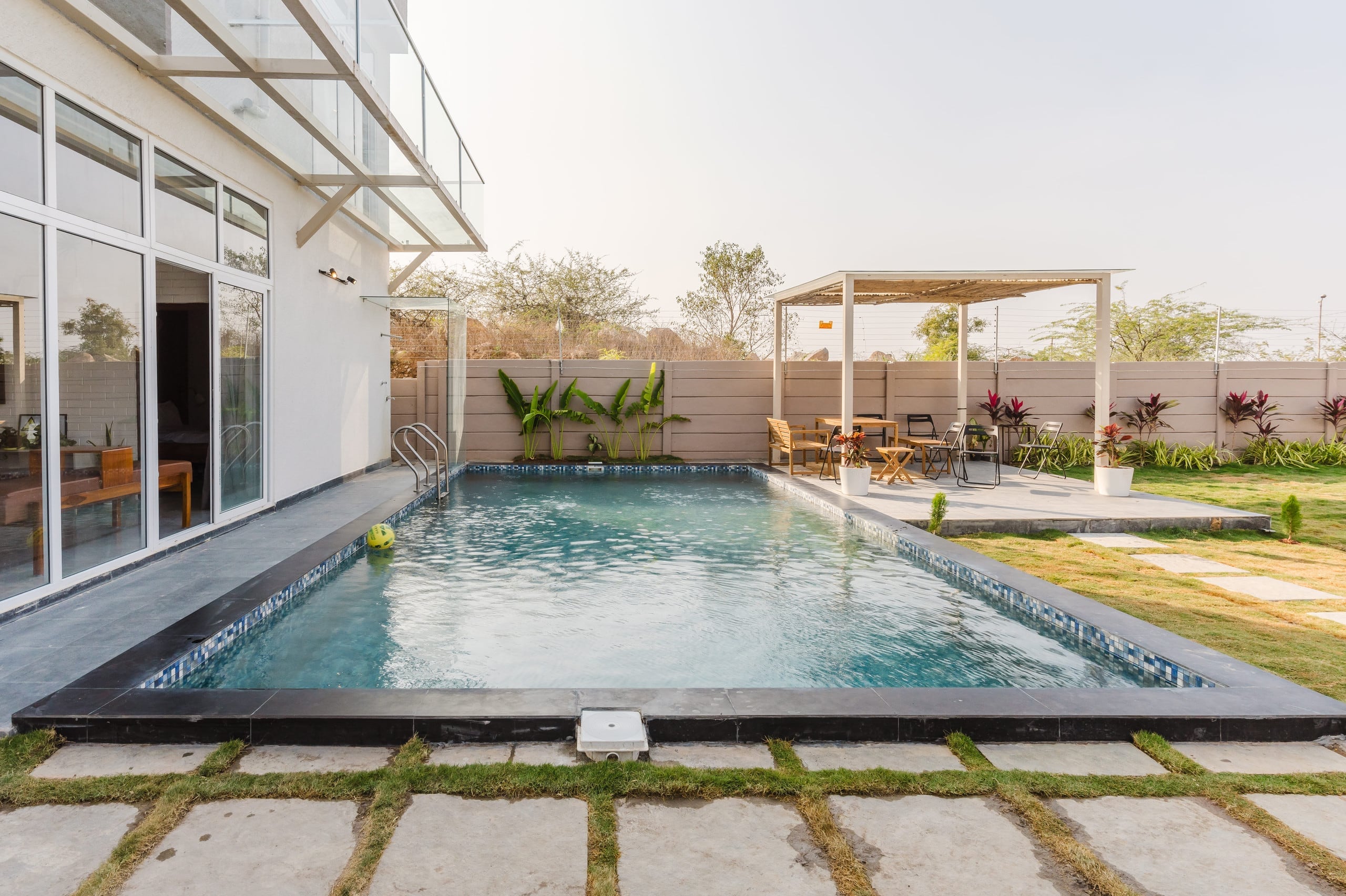 Boho 4BHK Pool Hill Views by Bliss Farm Stays - Tap to explore photos