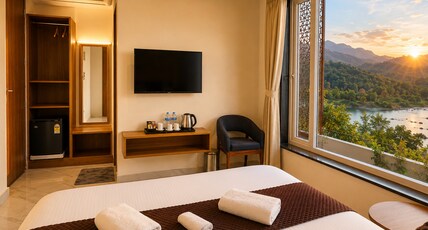 Hotel The Montara near Ganga Ghat Room Type - River View Deluxe Room