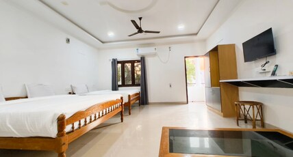 Hare Rama Hare Krishna - EESHA Hotel Room Type - Family Four bed with Balcony View ( 1st Floor without lift)