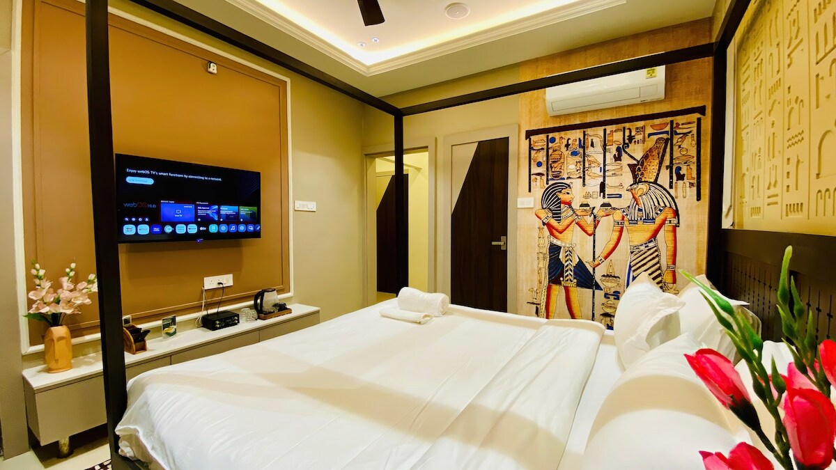 Staymoodyy Egypt Themed Studio with shared kitchen - Tap to explore photos