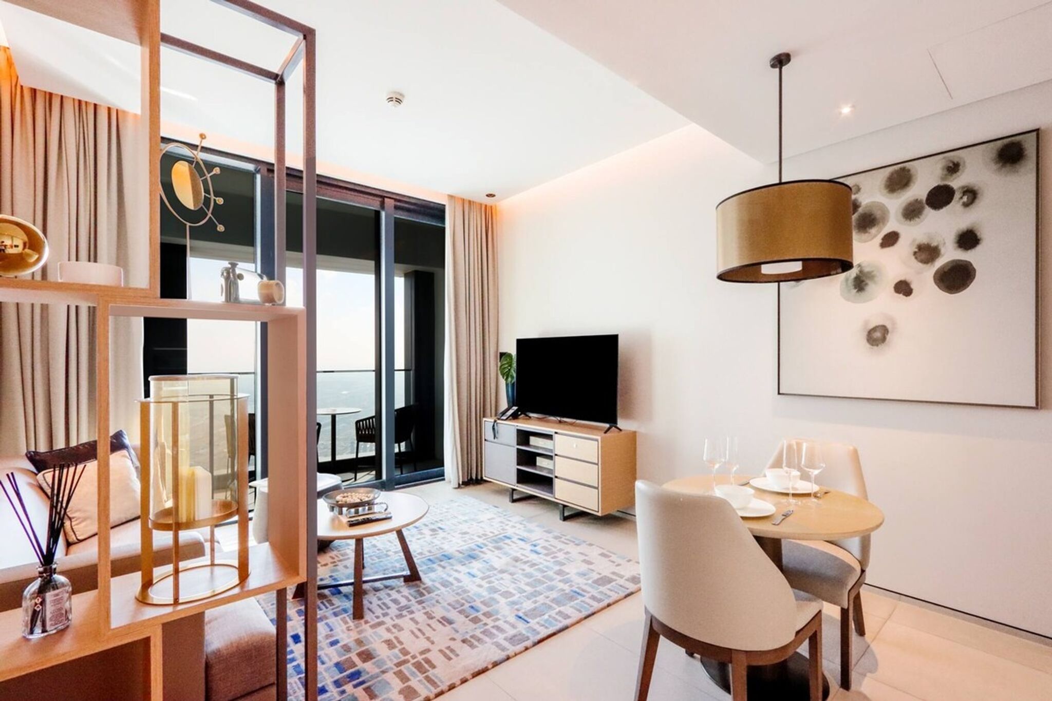 ELIVAAS Curated Stunning 1BR with Marina View And Beach Access - Tap to explore photos