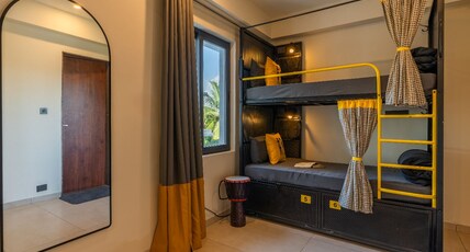 The Hosteller Bam Goa, Calangute Room Type - Bed in 6 Bed Female Dormitory with Balcony and City View The Hosteller Bam Goa, Calangute Room Type - Bed in 6 Bed Female Dormitory with Balcony and City View