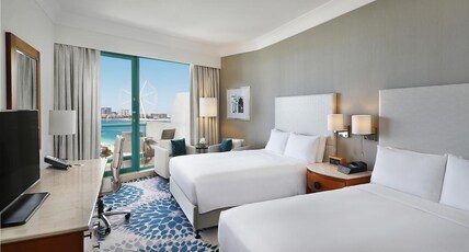 Hilton Dubai Jumeirah Room Type - TWO QUEENS PARTIAL SEAVIEW