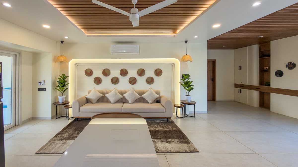 Skylux by Vibella | 1BHK Penthouse Near Vijay Nagar - Tap to explore photos
