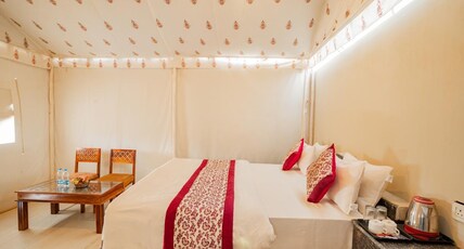 HAPPY ADVENTURE CAMP JAISALMER Room Type - Deluxe Swiss Tent