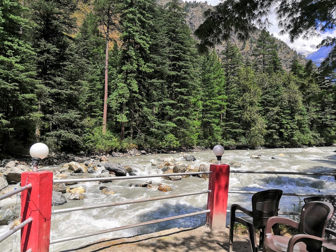 Himalayan river site camp kasol - Tap to explore photos