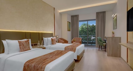 The Fern Residency Vadodara,Alkapuri, Series By Marriott Room Type - Fern Classic Premium, Guest room, 2 Twin, City view The Fern Residency Vadodara,Alkapuri, Series By Marriott Room Type - Fern Classic Premium, Guest room, 2 Twin, City view
