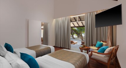 Adaaran Select Meedhupparu Room Type - Two Bedroom Deluxe Family Beach Villa with Jacuzzi Adaaran Select Meedhupparu Room Type - Two Bedroom Deluxe Family Beach Villa with Jacuzzi