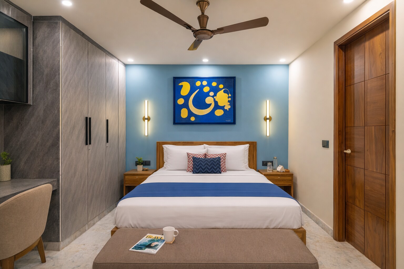 The GK Nook by The Blue Kite -3BHK Apartment with Kitchen, Wifi, & Housekeeping in GK-1 ( B ) - Tap to explore photos