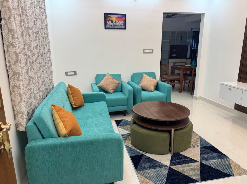 Modern 3BHK in Financial Dist - Tap to explore photos