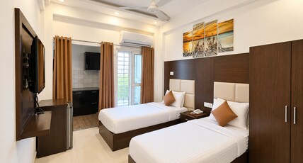 The Grace | A Luxury Accommodation | 500 Mtrs From AIIMS Room Type - Twin Room with Balcony The Grace | A Luxury Accommodation | 500 Mtrs From AIIMS Room Type - Twin Room with Balcony