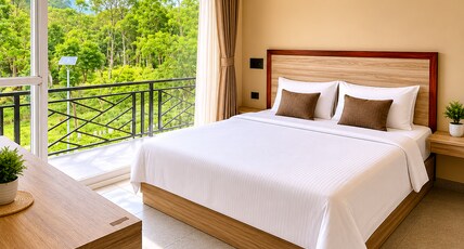 Bagaan by T Republic Room Type - Luxury Room with Private Balcony, Tea Garden and Mountain View