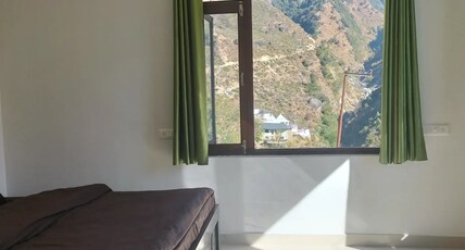 Rattan House | Homestay in Bir Billing Room Type - King Size Room With Mountain And River View