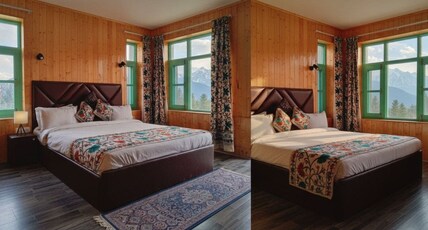 The Routes Pahalgam Room Type - Family Room with Mountain View