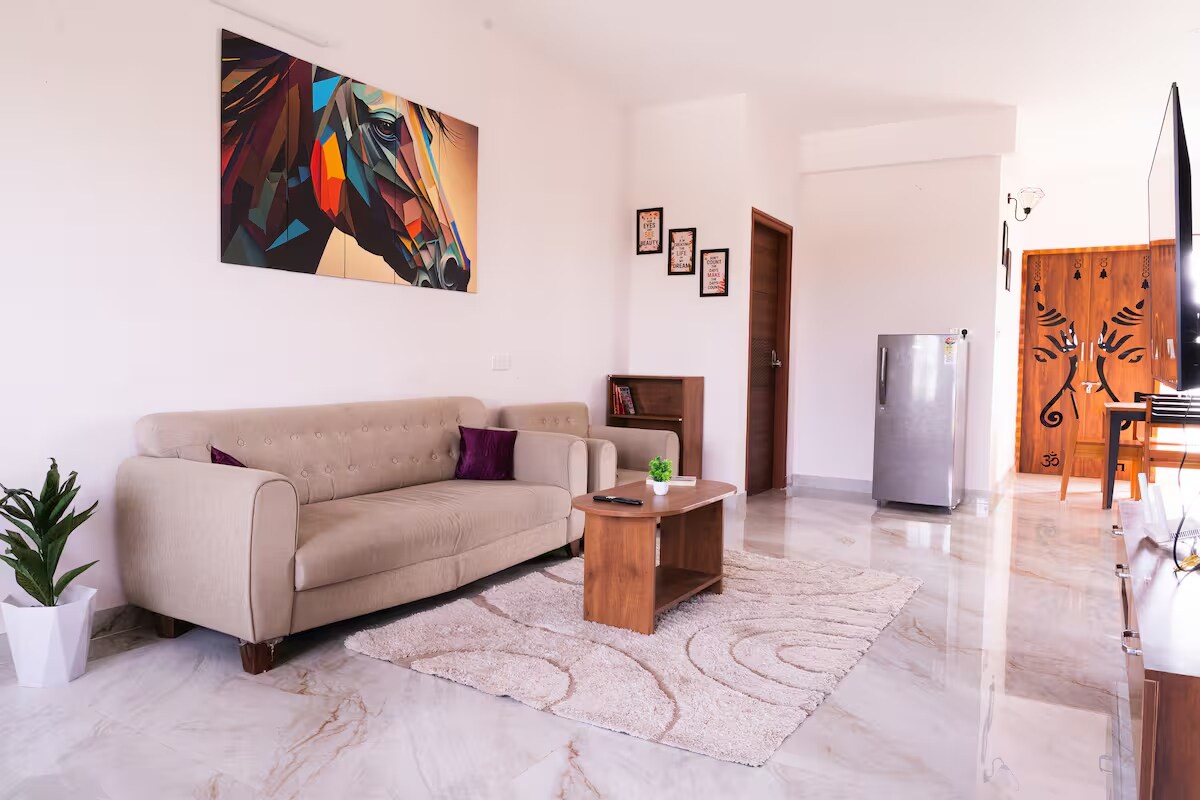 Spacious Modern 3BHK in E - City | Balcony View - Tap to explore photos