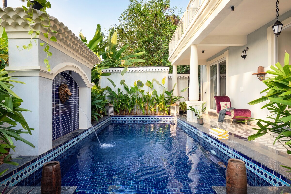 Staymaster Vivenda De Anjuna Pool Near Beach - Tap to explore photos