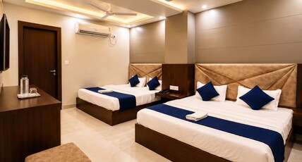 Hotel Mahadev Palace Room Type - Family Room with 2 Double Beds | Ideal for 4 Guests Hotel Mahadev Palace Room Type - Family Room with 2 Double Beds | Ideal for 4 Guests