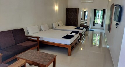 V Sadana Lodge Room Type - Premium Deluxe 4 Bedded (AC)( SINGLE OCCUPANCY NOT ALLOWED )