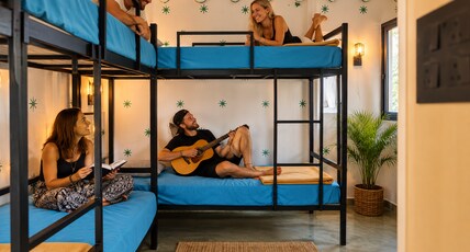 Bunkmonk Hostel Room Type - Bed in a 6-Bed Mixed Room