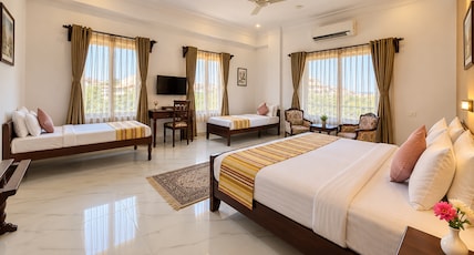 Revaas Pure Veg Lake View Hotel Room Type - Family Room l Free Pick Up (Train Or Bus Station - 8AM-8PM) l Welcome Drink l Food Discount Revaas Pure Veg Lake View Hotel Room Type - Family Room l Free Pick Up (Train Or Bus Station - 8AM-8PM) l Welcome Drink l Food Discount
