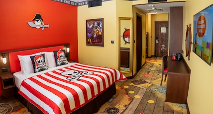 LEGOLAND Hotel Dubai Room Type - Pirate Fully Themed Room with Complimentary Park Access, Breakfast, Creative Workshops, In-Room Trea LEGOLAND Hotel Dubai Room Type - Pirate Fully Themed Room with Complimentary Park Access, Breakfast, Creative Workshops, In-Room Trea