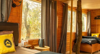 Lushtree backpackers Room Type - Deluxe Triple Room with Garden view