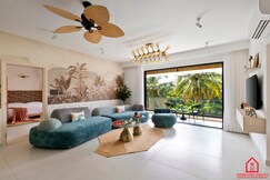 SandCastle 3BHK Jacuzzi Baga Beach 3KM By Homestay Daddy