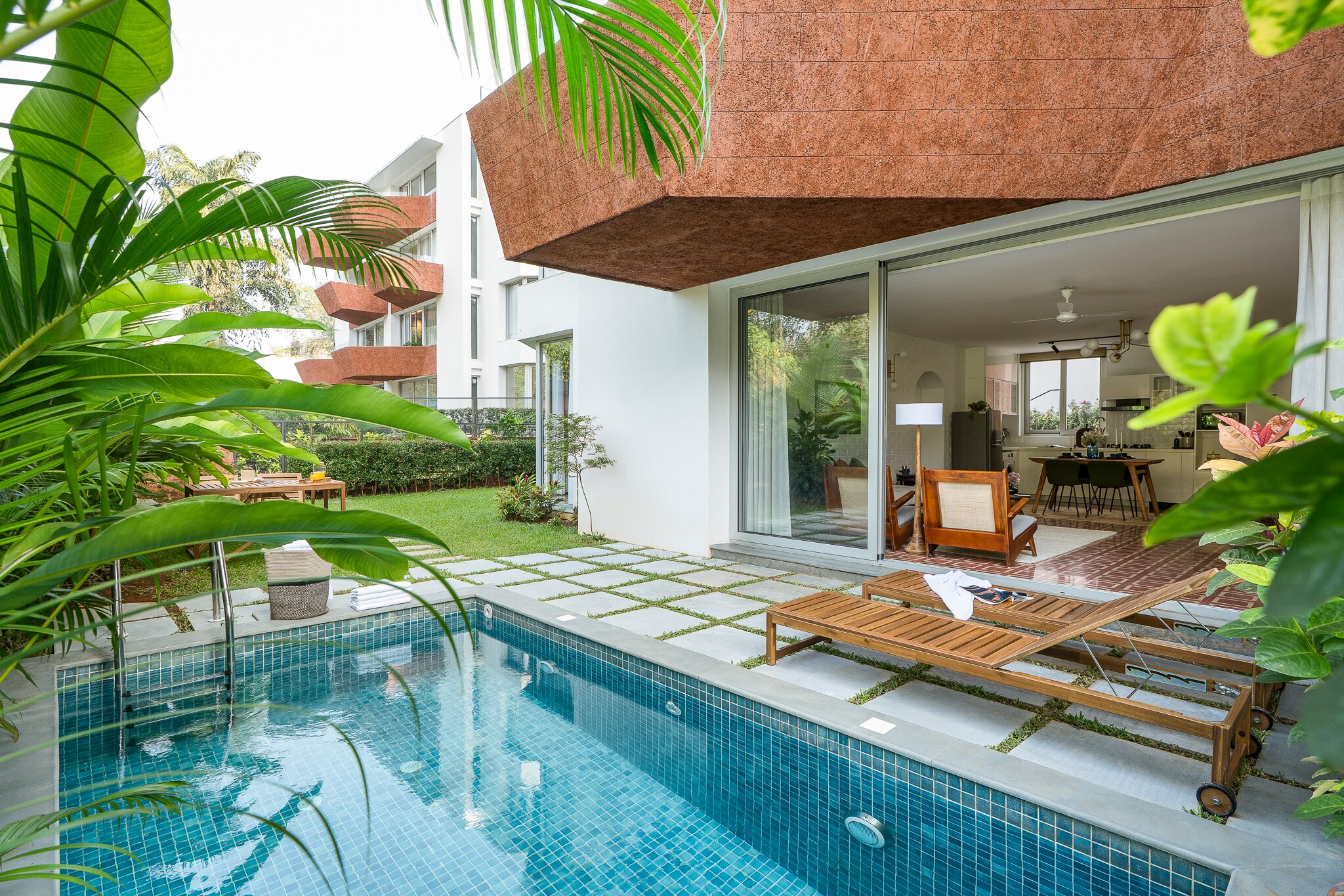 El Volar by The Blue Kite - 2BHK with Private Pool & Garden, near Candolim Beach (01) - Tap to explore photos
