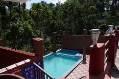 Misty villa lake view room