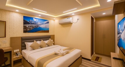 Kathmandu Royal Chamber Hotel Pvt. Ltd. Room Type - Deluxe King/Couple Room [10% discount in Rooftop Restaurant with Mountain and City View]