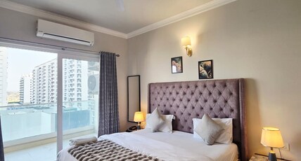 Furnishing Nest Resorts Room Type - Pool View 2BHK with 1 Bathroom