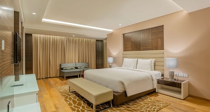 Radisson Udaipur Room Type - Suite with Bathtub & Living room 20 percent off on F&B and Spa Radisson Udaipur Room Type - Suite with Bathtub & Living room 20 percent off on F&B and Spa