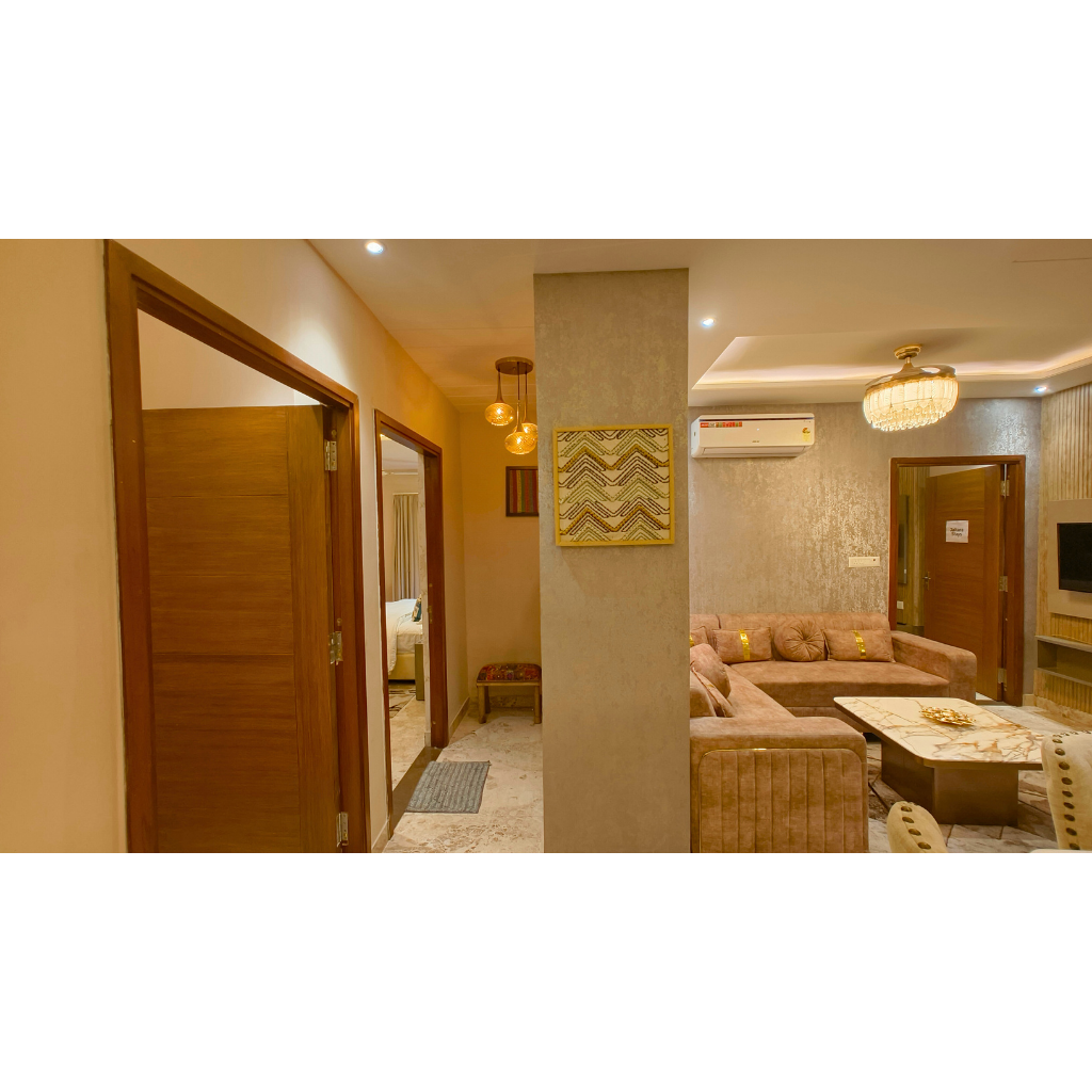 Jaltara Stays | 3 BHK Apartment @ Bapu Nagar, Jaipur - Tap to explore photos