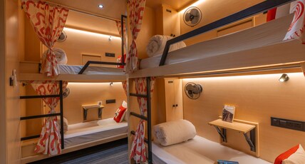 Moustache Jaipur | Hostel & Rooftop Bar Room Type - Premium 6 Bed Mixed AC Dorm
