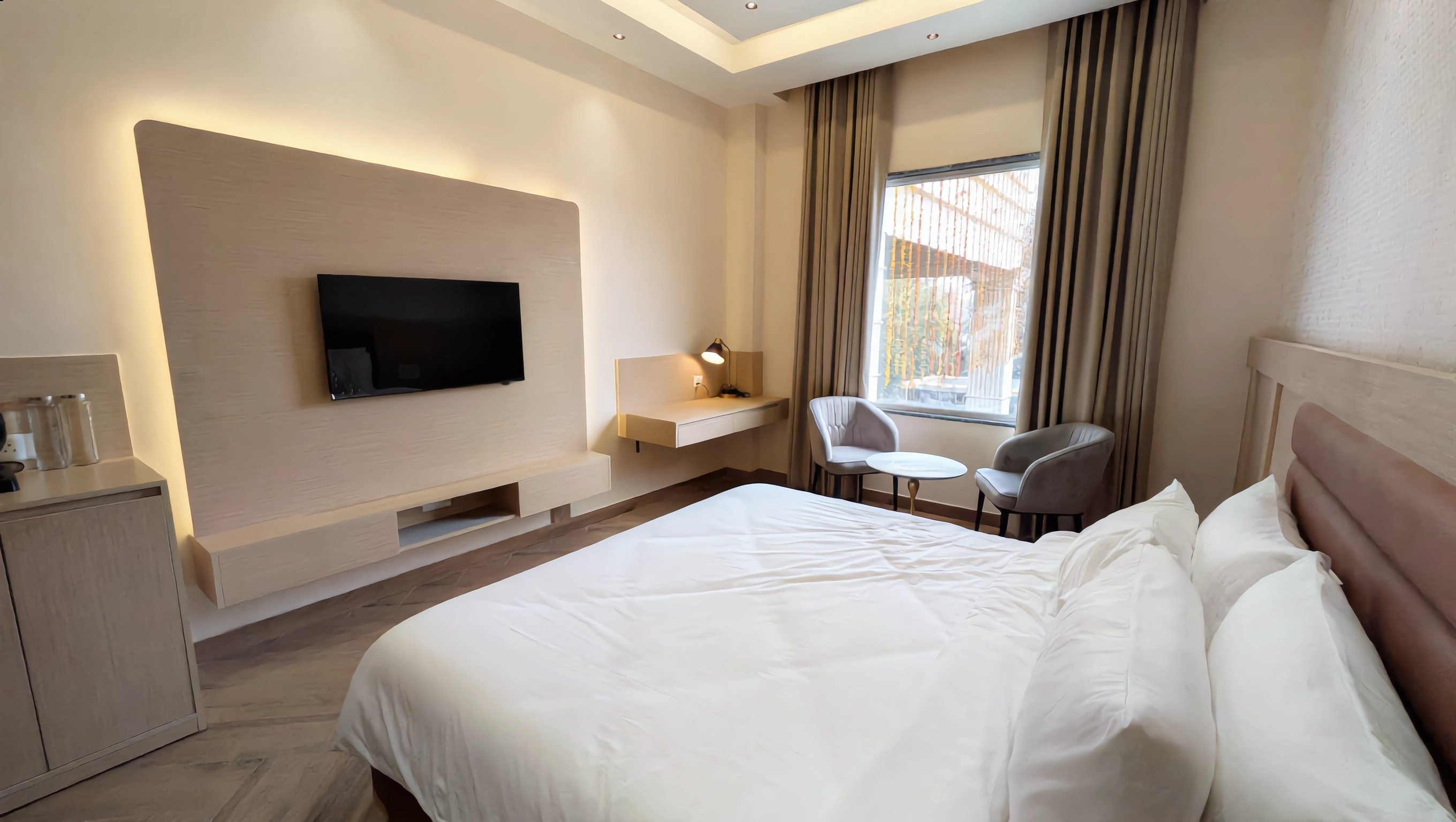 The Eco Satva (Vegetarian with all Options) Room Type - Executive King Room with Pool View The Eco Satva (Vegetarian with all Options) Room Type - Executive King Room with Pool View