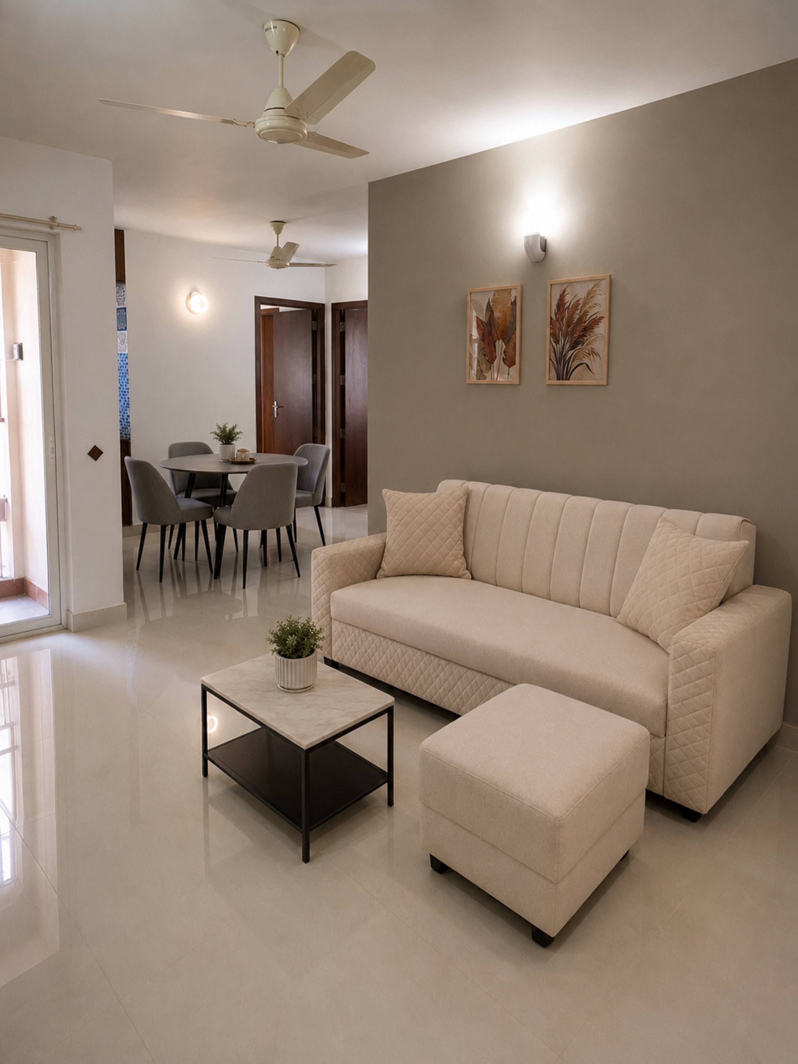 Golden Arc Modern 2BHK Apartment Trivandrum - Tap to explore photos
