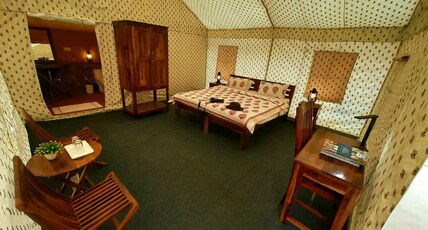 Ranthambhore Bagh Dwar Camp | Tents & Rooms Room Type - Luxury Swiss Tent with Garden View