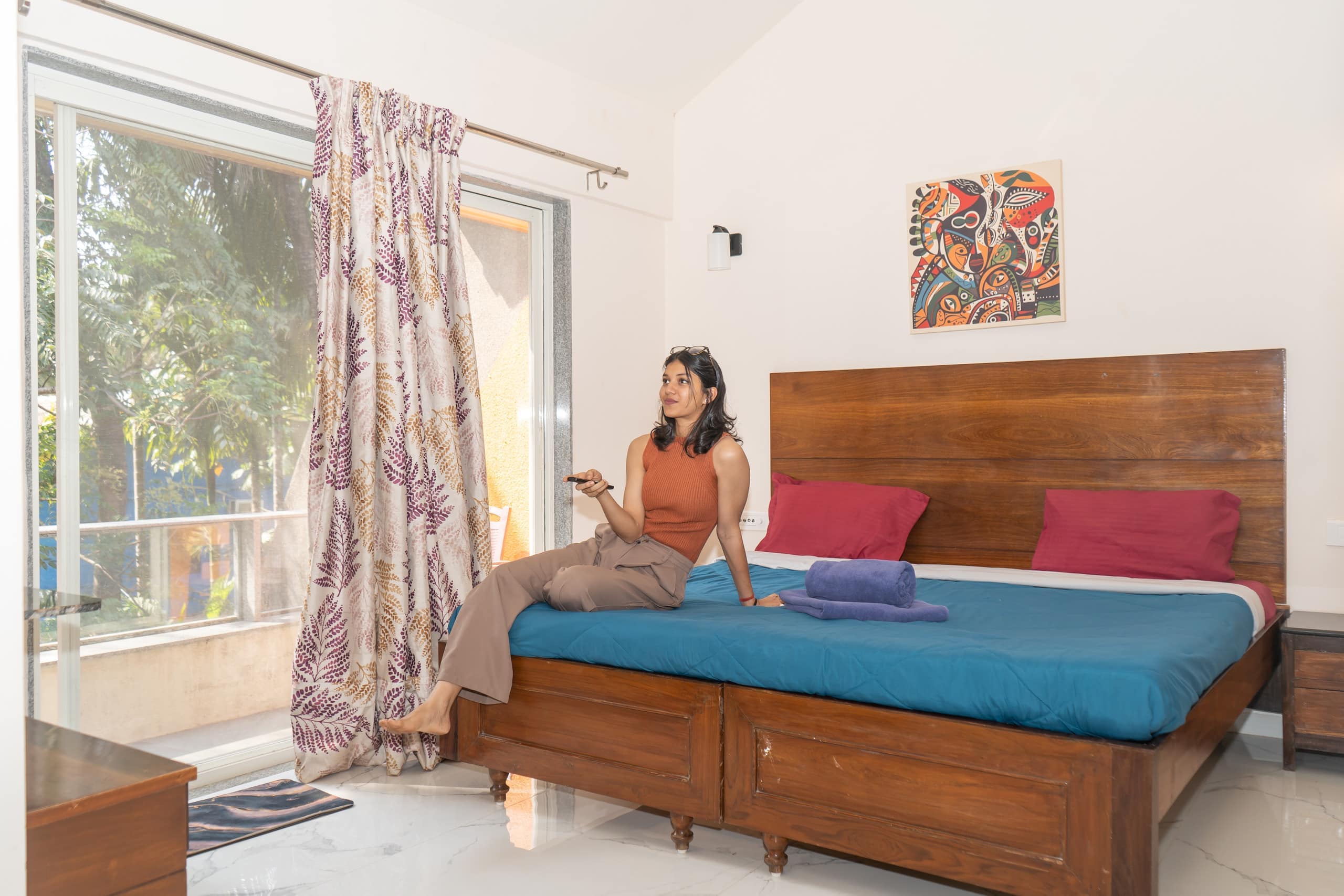 100m to the pristine Talpona beach 2BHK Duplex - Tap to explore photos