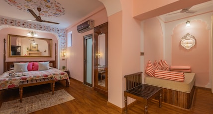 Dera Rawatsar Heritage Hotel Room Type - Deluxe Room with Breakfast and Complimentary Airport pick-up Dera Rawatsar Heritage Hotel Room Type - Deluxe Room with Breakfast and Complimentary Airport pick-up