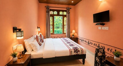 Sabhyata Stays Bir Room Type - Deluxe Room With Tea Garden View