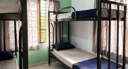 Hues Hostel by Aish Room Type - ⁠Bed in 4 Bed Male Dormitory Room with Ensuite Bathroom
