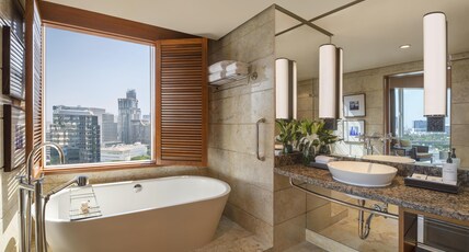 Conrad Bangkok by Hilton Room Type - ASQ Package Long Stay 16 Days, 15 Nights Deluxe Corner 53 Sqm. Conrad Bangkok by Hilton Room Type - ASQ Package Long Stay 16 Days, 15 Nights Deluxe Corner 53 Sqm.