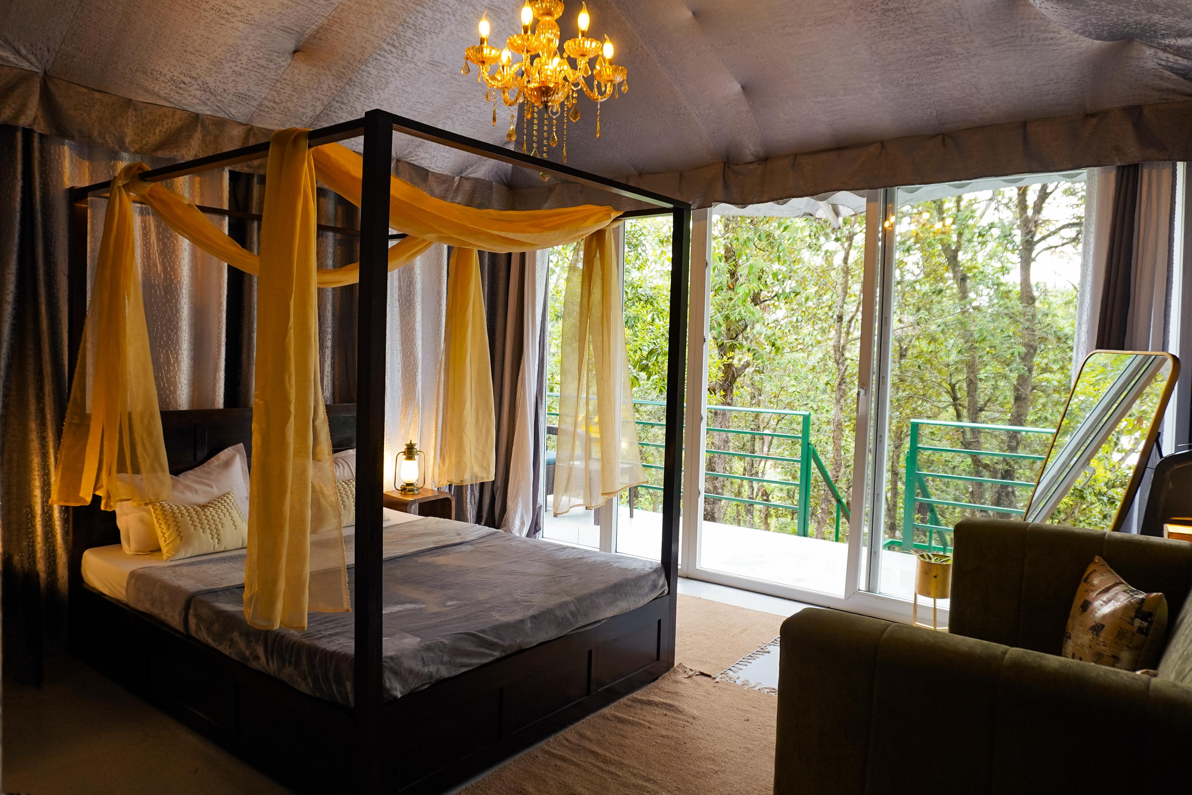 Buransh Luxury Tent Retreat w Heated Pool in Majkhali - Tap to explore photos