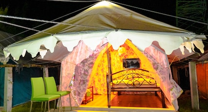 BAKKHALI ECO PARK AND LUXURY TENTS Room Type - SWISS COTTAGE STYLE TENT WITH ATTACHED WASHROOM (NON AC) BAKKHALI ECO PARK AND LUXURY TENTS Room Type - SWISS COTTAGE STYLE TENT WITH ATTACHED WASHROOM (NON AC)