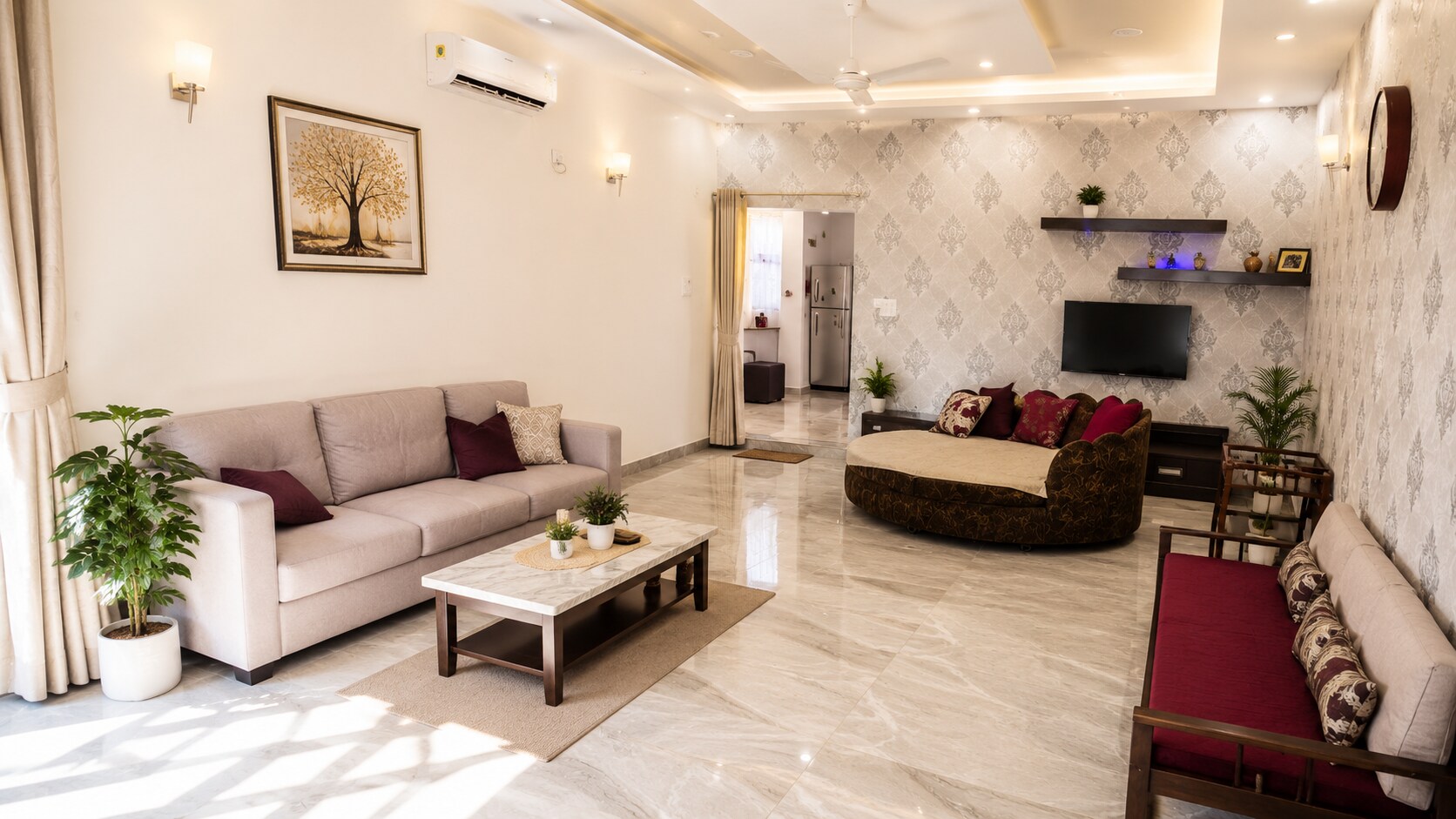4 Private 1BHK Apartments | Indoor Games - Tap to explore photos