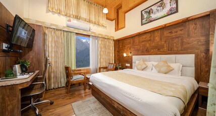 The Foghills : A Boutique Hotel & Cottages Room Type - Deluxe Room Mountain View Centrally Heated (Without Balcony / Elevator) The Foghills : A Boutique Hotel & Cottages Room Type - Deluxe Room Mountain View Centrally Heated (Without Balcony / Elevator)