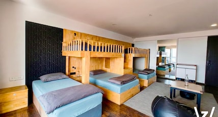 Zo House Bangalore (Koramangala) Room Type - 1 Bunk Bed | Superior 5 Bed Mixed Dorm with balcony | Shared En-suite Washroom Zo House Bangalore (Koramangala) Room Type - 1 Bunk Bed | Superior 5 Bed Mixed Dorm with balcony | Shared En-suite Washroom