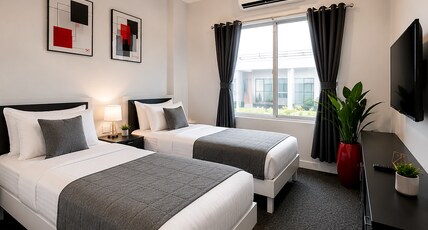 Loop by Zolo Financial District, Hyderabad Room Type - Deluxe Twin Room